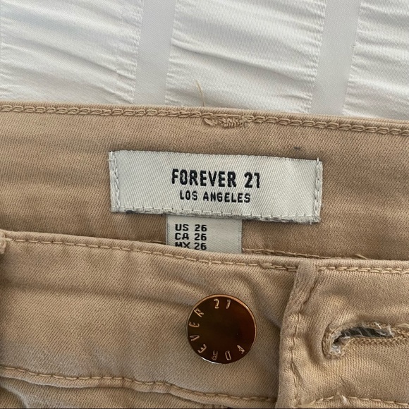 Forever21 Khaki Skinny Jeans - Picture 6 of 6